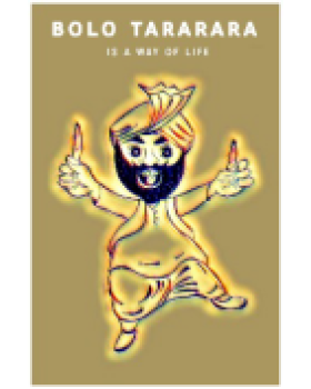 Bolo TaraRara is a way of life - Golden Frame 